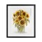 Stupell Industries Sunflower Bouquet in Watercolors Framed Print Under Glass, design by Patti Bishop